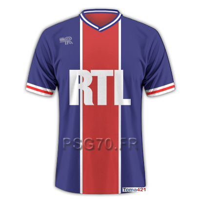 Maillot PSG 1976 Domicile