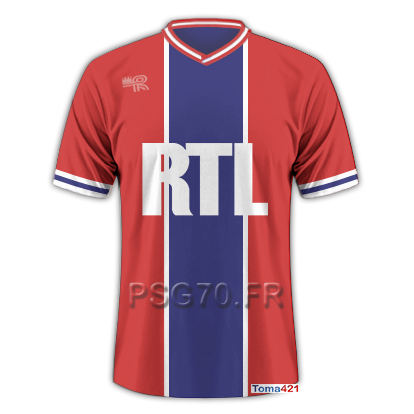 Maillot PSG 1976 Extérieur