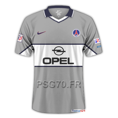 Maillot PSG 2001 Extérieur
