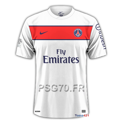 Maillot PSG 2012 Extérieur